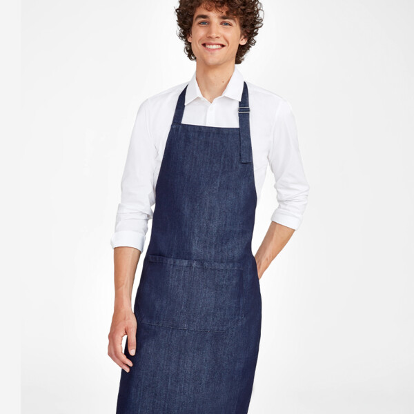 SOL'S Grant Denim Bib Apron with Pocket Thumbnail